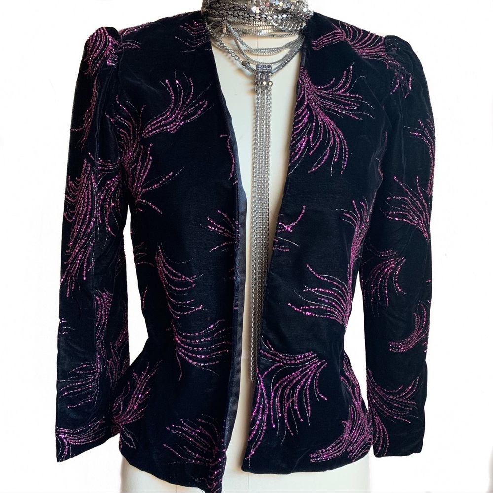 Beautiful Velvet VTG Jacket - Picture 1 of 6